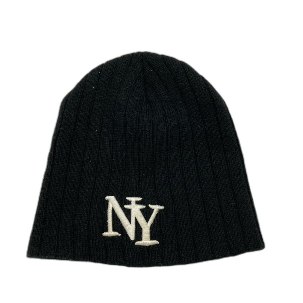 NY Yankees New York or Nowhere Knit Hat Beanie Cap Embroidered Logo Unbranded